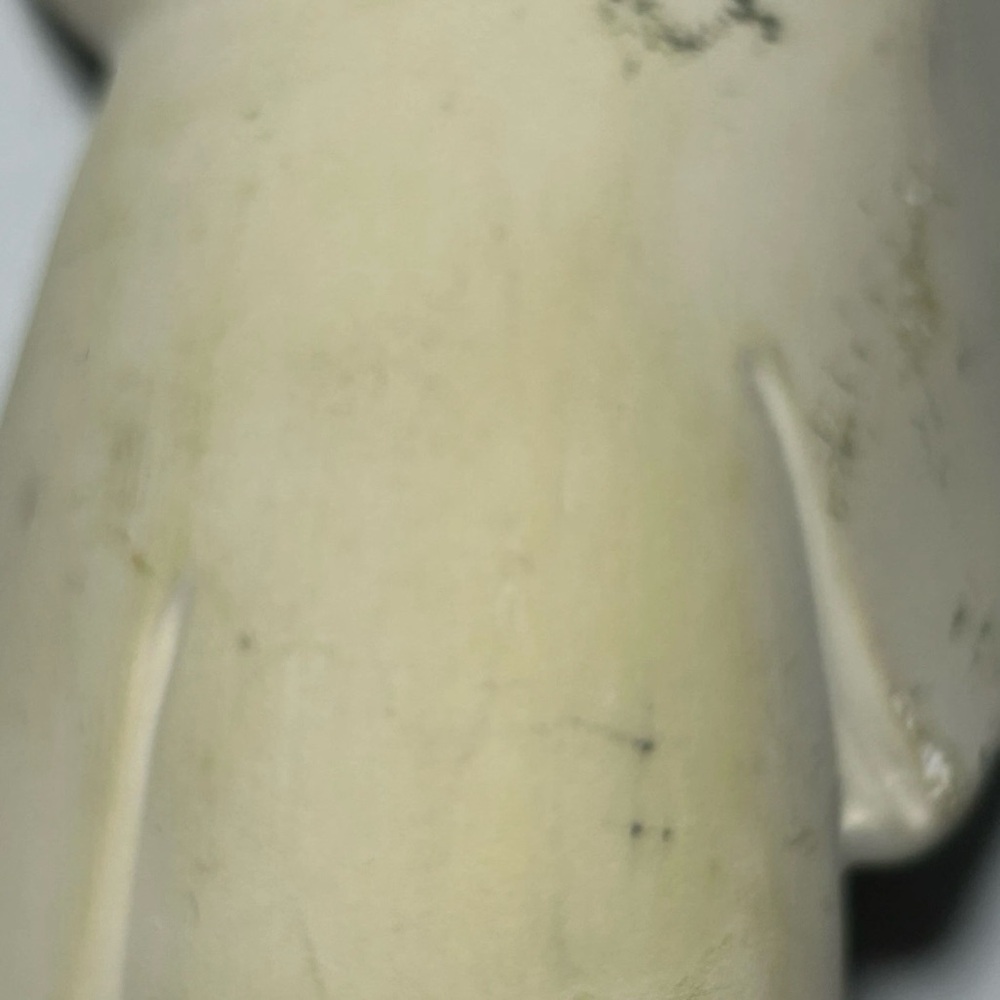 Japanese 6.5” Hakata Doll Geisha in Kimono w Gold Accents & Plum Blossom Painted - Picture 11 of 15